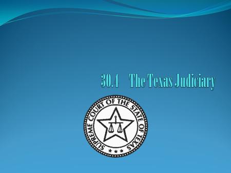 Judges and Courts Article V of the Texas Constitution describes the judiciary. This branch makes up the state’s court system. The Texas courts decide.