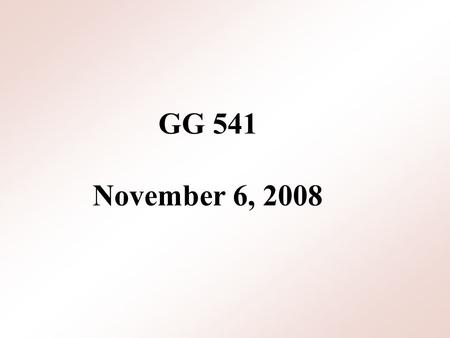 GG 541 November 6, 2008. Basic Demographic Trends Population growth in US twice as fast as in Europe Urbanization - about 75% and over in USA, UK, Canada,