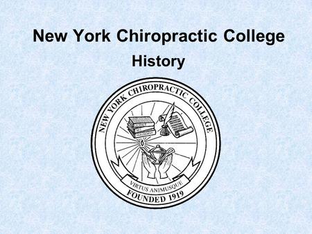 New York Chiropractic College