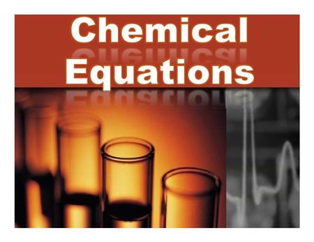 1. Chemical reaction = process by which one or more substances are changed into one or more different substances (atoms are rearranged)