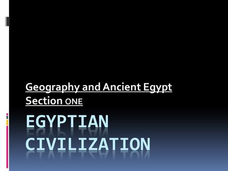 Egyptian Civilization