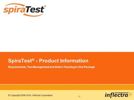 SpiraTest® - Product Information