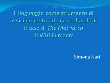 Simona Nati. 1.The Maori had 66 million acres of land 2.Europeans will not give their lands for 6d. an acre - not for two pounds, or three, or ten.