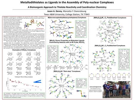 Overview: A comprehensive investigation has explored the ability of MN 2 S 2 complexes to function as versatile ligands in the formation and selective.