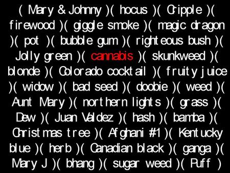 Cannabis Sativa Leaves, flowers, stems, and seeds are smoked, combined with food, or brewed as tea Marijuana – dried leaves and flowers Hashish – concentrated,