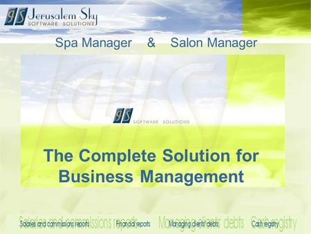 Spa Manager & Salon Manager The Complete Solution for Business Management.