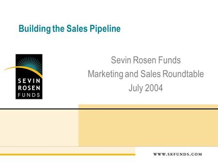 Building the Sales Pipeline