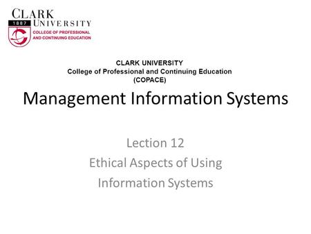 Management Information Systems