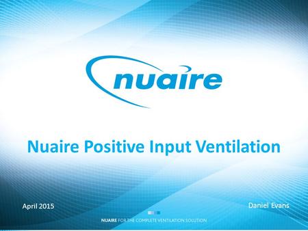 Nuaire Positive Input Ventilation