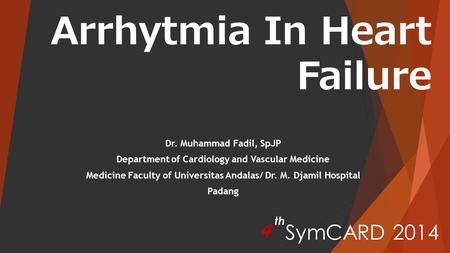 Arrhytmia In Heart Failure