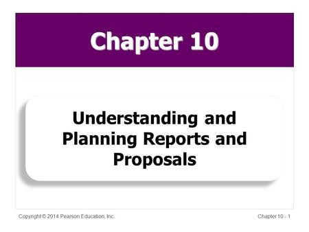 Understanding and Planning Reports and Proposals