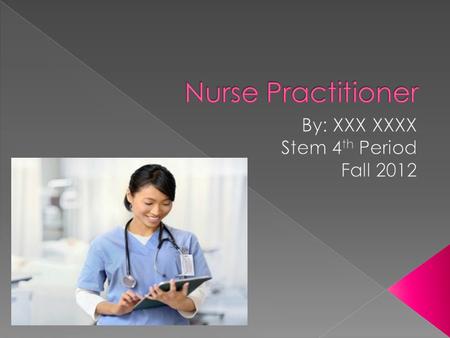  A nurse who is qualified to treat certain medical conditions without the direct supervision of a doctor.