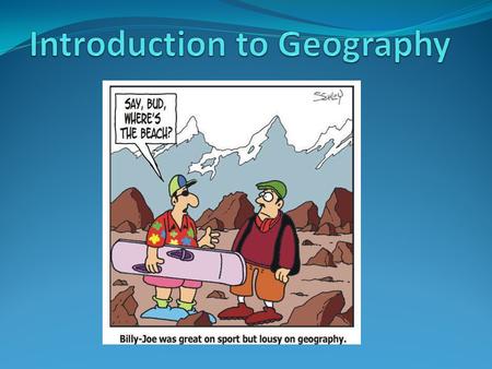 Introduction to Geography