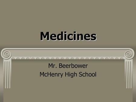 Mr. Beerbower McHenry High School