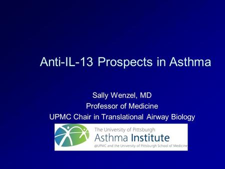 UPMC Chair in Translational Airway Biology