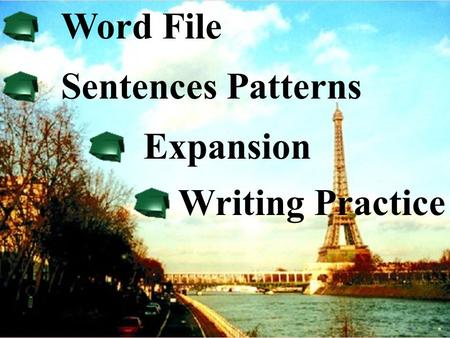 Word File Sentences Patterns Expansion Writing Practice.