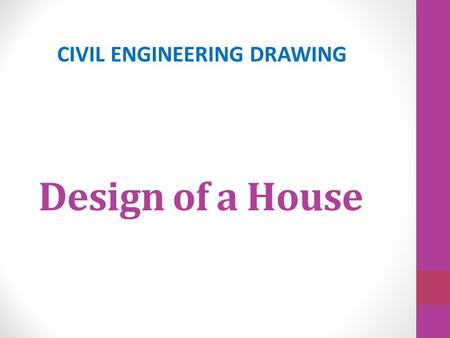 CIVIL ENGINEERING DRAWING