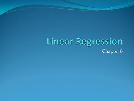 Chapter 8. Residuals, Part 2 Residuals are the amount that a data score is above or below the line. A data score which is above the line will result in.