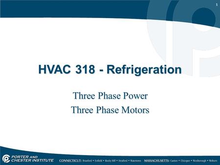 Three Phase Power Three Phase Motors