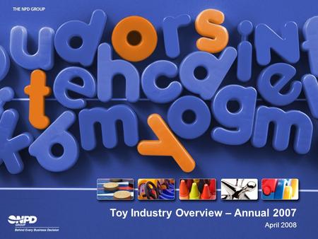 Toy Industry Overview – Annual 2007 April 2008. Housekeeping Presentation (1:15) + Q&A (:45) Syndicated Presentation Two documents – category structure.