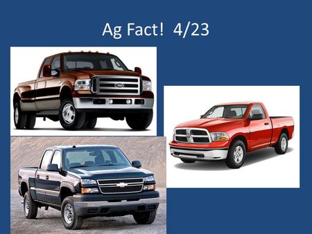 Ag Fact! 4/23.