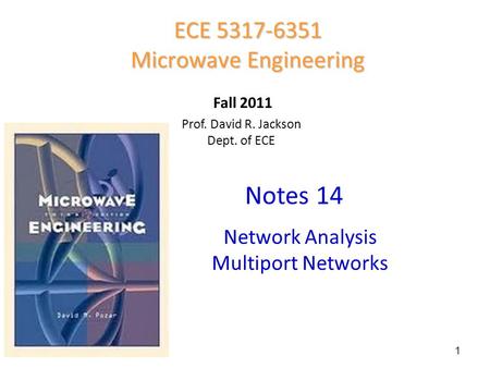 Microwave Engineering