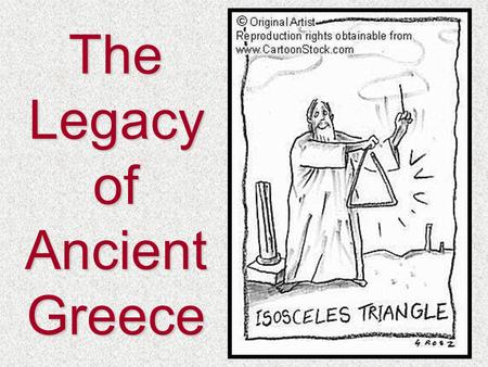 The Legacy of Ancient Greece