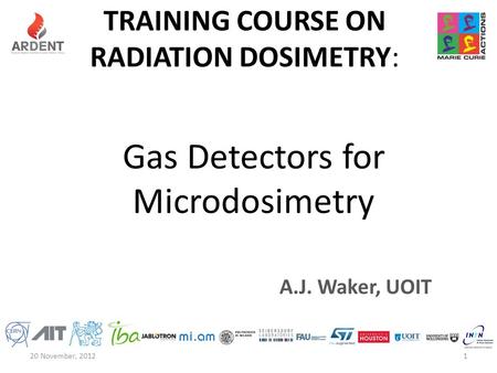 TRAINING COURSE on radiation dosimetry: