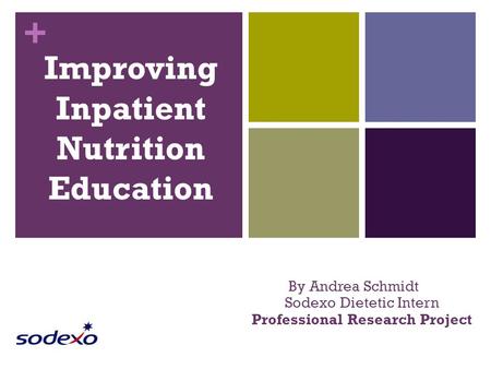 Improving Inpatient Nutrition Education