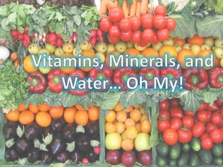 Myth As part of a healthy diet, people need to take dietary supplements. Fact A diet that contains a variety of healthful foods usually supplies all the.