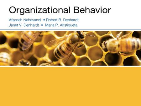 Chapter 1: Introduction to Organizational Behavior.