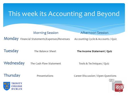 This week its Accounting and Beyond