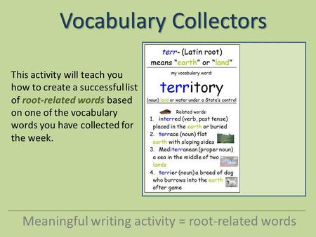 Vocabulary Collectors