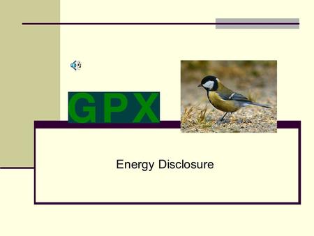 Energy Disclosure Green certificates from point to point.