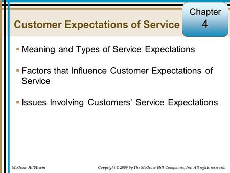 Customer Expectations of Service