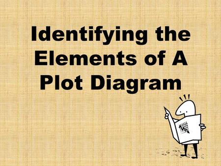 Identifying the Elements of A Plot Diagram. Plot Diagram 2 1 3 4 5.