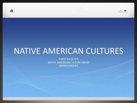 NATIVE AMERICAN CULTURES