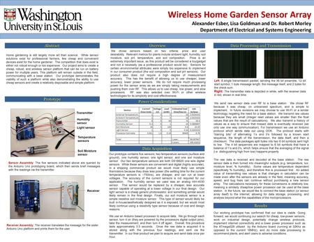 Abstract Home gardening is still largely more art than science. While sensor solutions exist for professional farmers, few cheap and convenient devices.