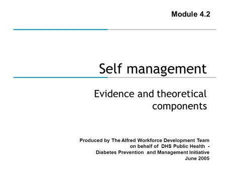 Evidence and theoretical components