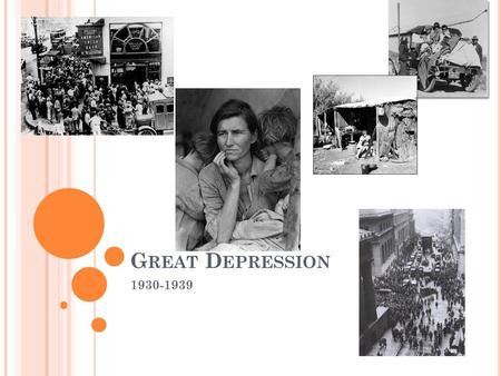 G REAT D EPRESSION 1930-1939. Q UESTIONS TO THINK ABOUT Was the Great Depression preventable? Was the United States government culpable in the even of.