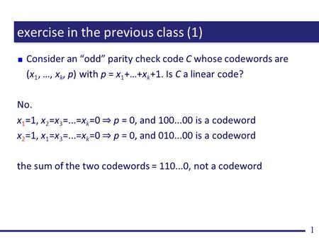 exercise in the previous class (1)