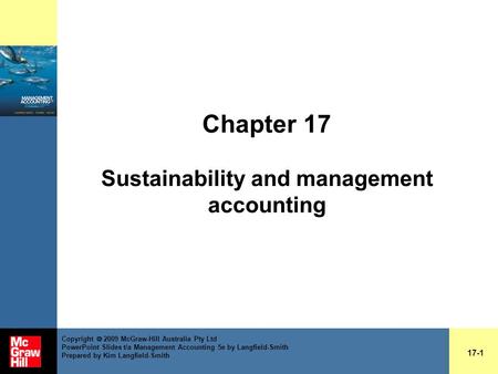 Chapter 17 Sustainability and management accounting