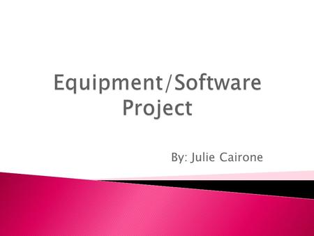 By: Julie Cairone. WII is a video game system that has a fitness component that has swept the nation. It has made people want to get off the couch and.