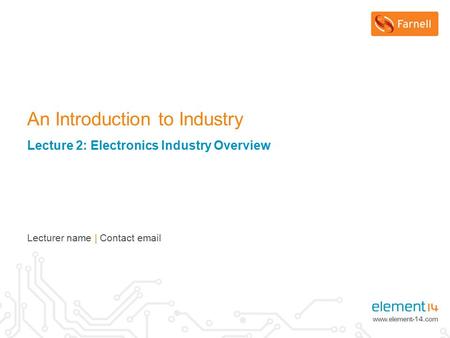 An Introduction to Industry