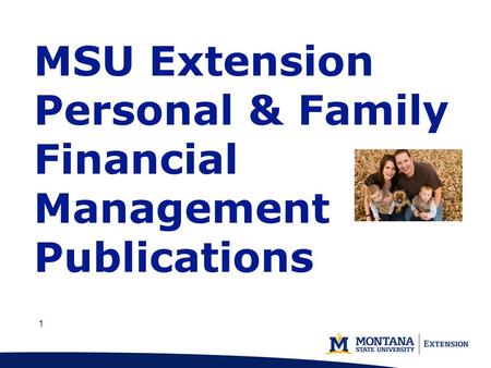 1 11 MSU Extension Personal & Family Financial Management Publications.