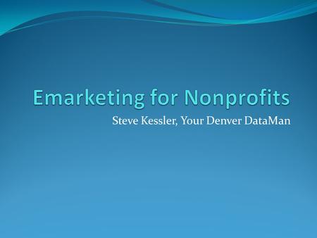 Emarketing for Nonprofits