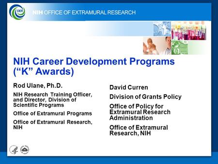 NIH Career Development Programs (“K” Awards)