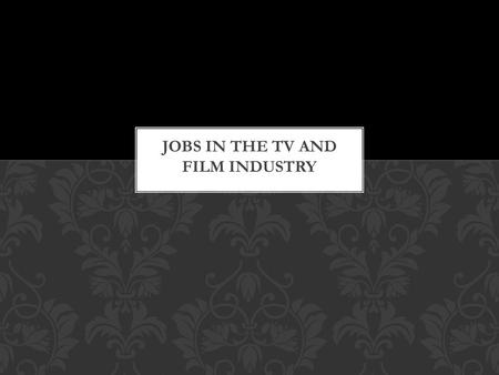 TYPES OF ROLES IN THE INDUSTRY The person in a management position coordinates a group of people to accomplish goals and objectives. This role includes.