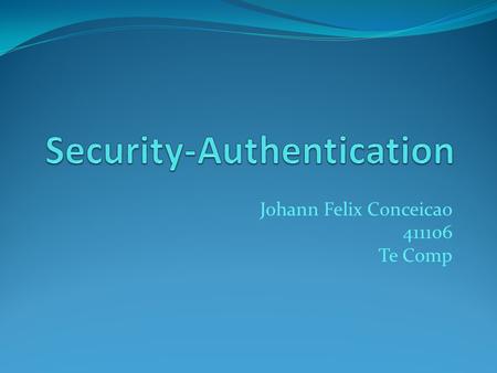 Security-Authentication