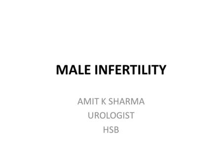 AMIT K SHARMA UROLOGIST HSB